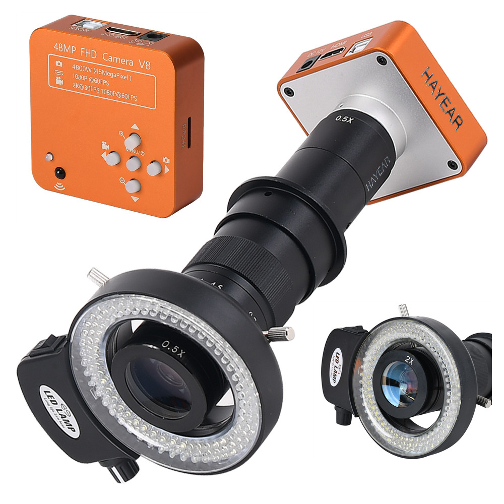 Jual BARU 2K 48MP Microscope Camera FHD 60FPS 4800W 300X HDMI USB Video ...