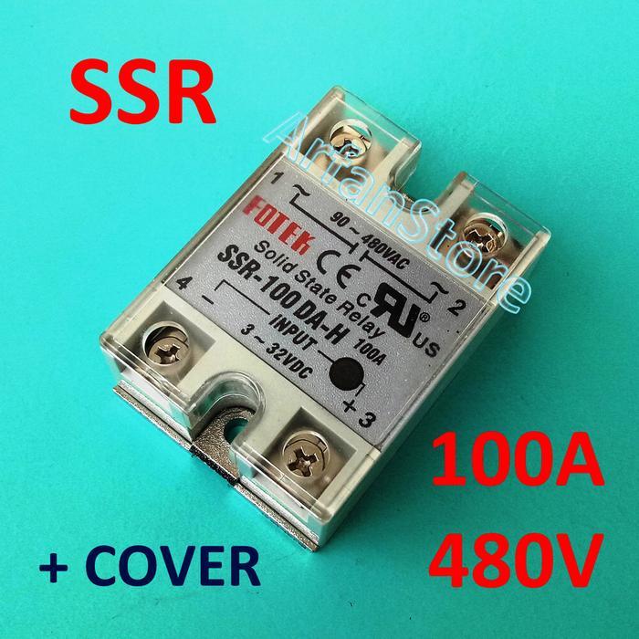 Jual Ssr 100A Ac 90 - 480V Solid State Relay Input Dc 3 - 32V Ssr100Dah ...