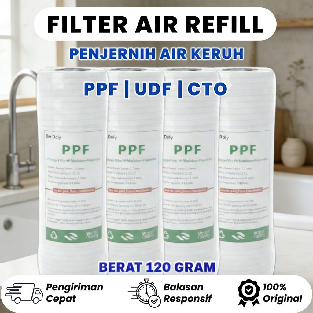 Jual Filter Air Sedimen 10 Inch DER DOLY / Cartridge Filter Air 5 ...