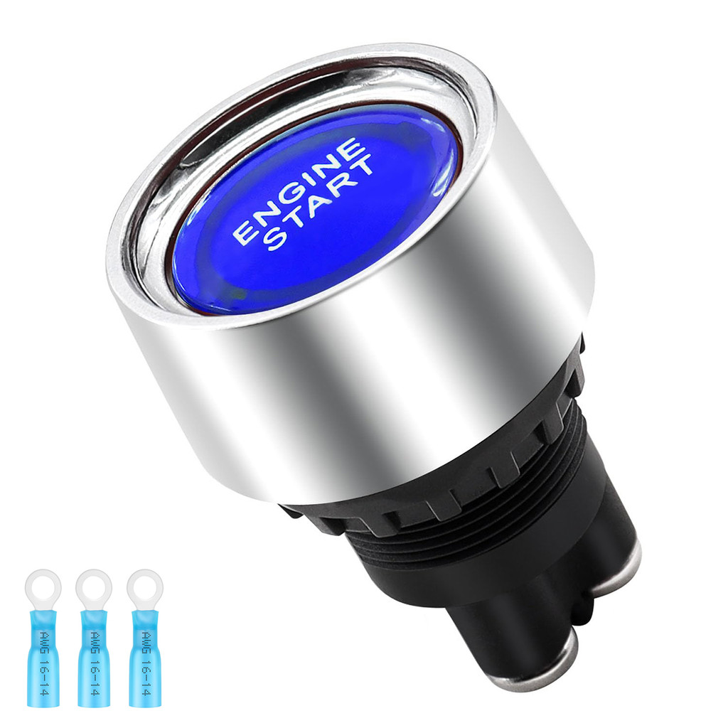 Jual Push Button Starter Switch 12V 50A Momentary Engine Start Ignition ...