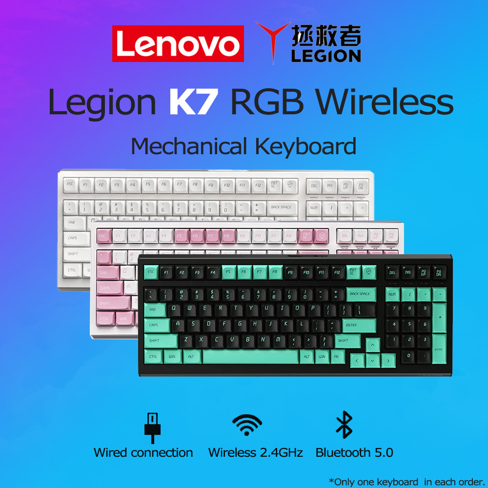 Jual Lenovo Legion K7 Mechanical Keyboard for PC Win Mac Wireless ...