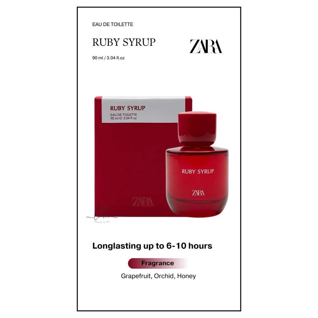Jual Zara Ruby Syrup Woman EDT 90 ml | Shopee Indonesia