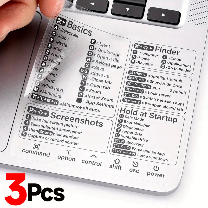 Jual 1/2/3Pcs Word/Excel Windows Shortcut Sticker Adhesive Reference ...