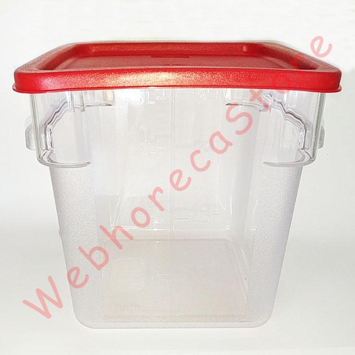 Jual Jiwins Square Food Container 8QT +Lid/ Toples Makanan PC Tutup 8L ...