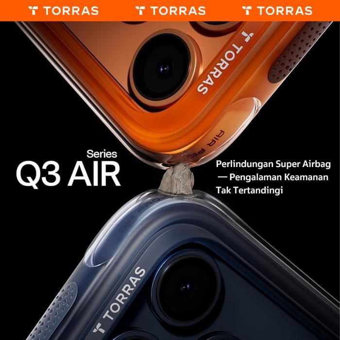 Jual TORRAS Casing 360 Ostand Q3 Air Biru tua untuk case iPhone 17 Pro ...