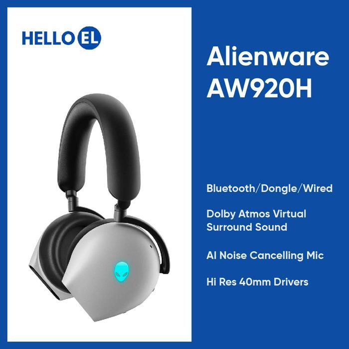 Jual Dell Alienware Tri Mode AW920H Wireless Bluetooth Gaming Headset ...