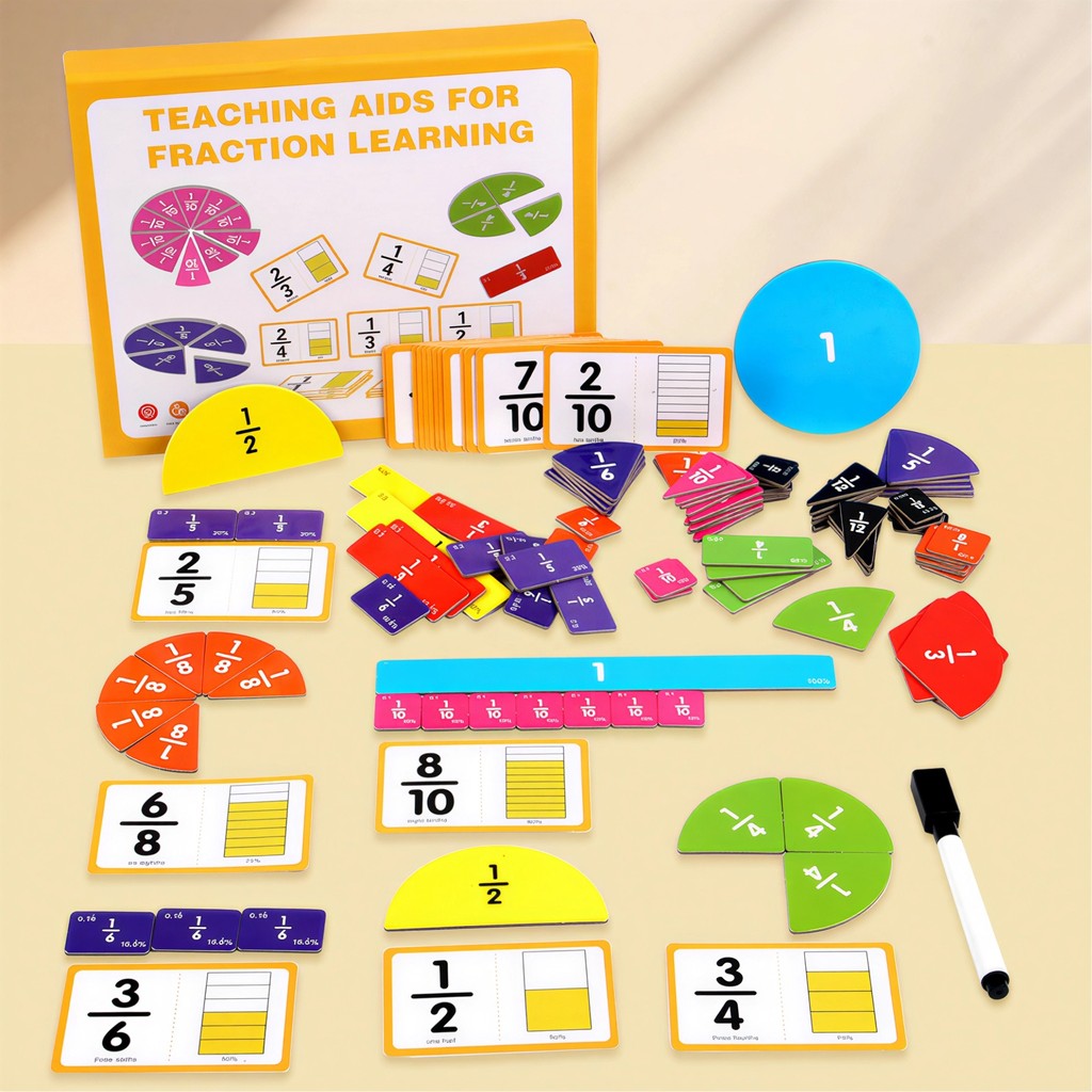 Jual Mathematics Fraction Learning Aids, Fraction Size Comparison and ...