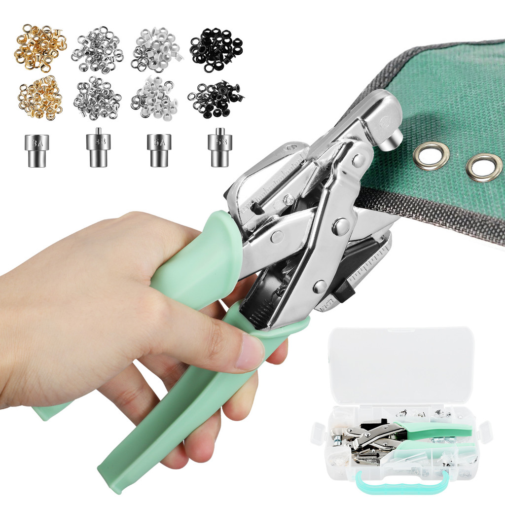 Jual Grommet Tool Kit Handheld Hole Punch Pliers Buckle Buttons Metal ...
