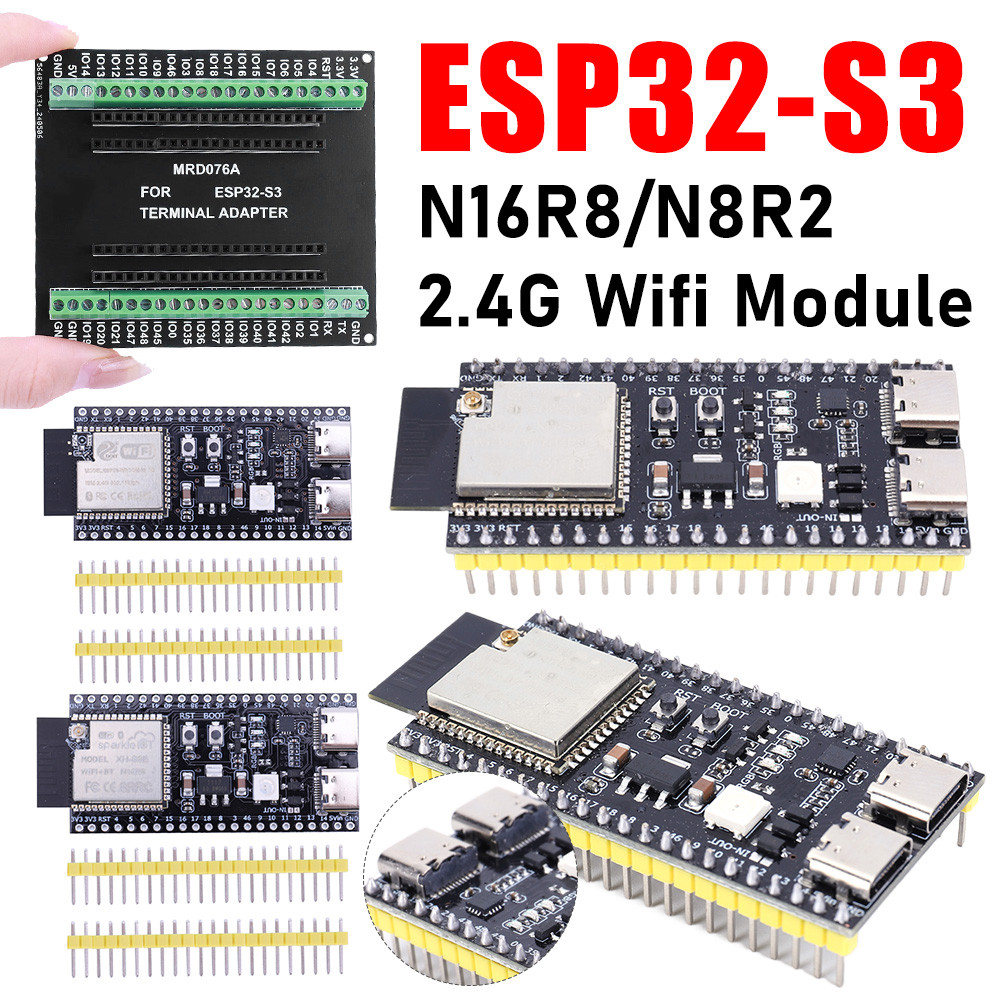 Jual ESP32 S3 Development Board with Expansion Adapter Kit 2.4G Wifi BT ...