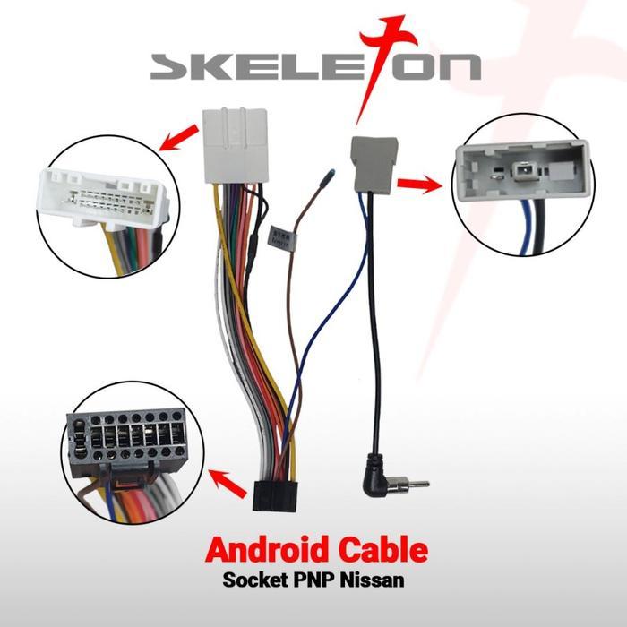 Jual Kabel Soket Head Unit Android Skeleton For Nisan | Shopee Indonesia