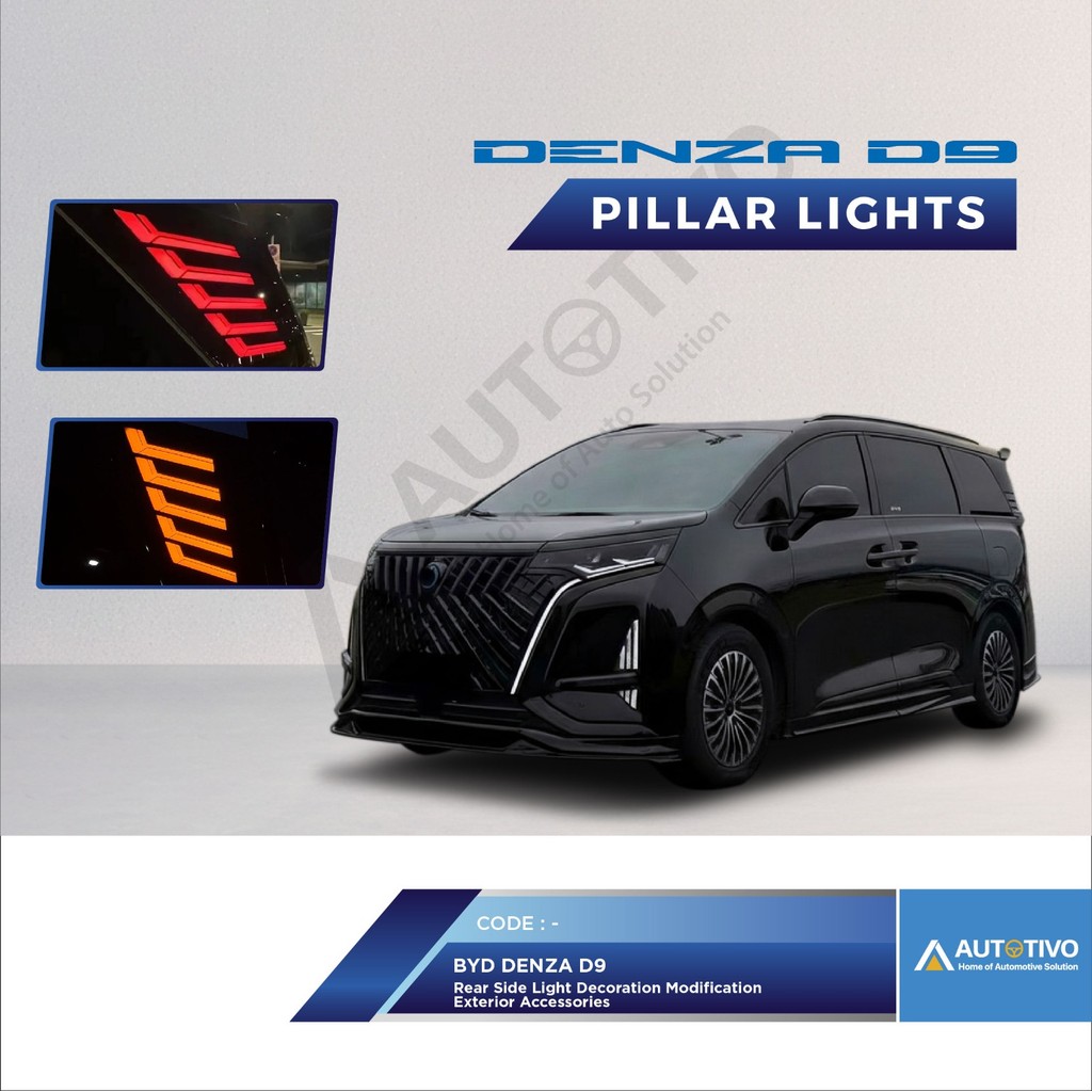 Jual Denza D9 LED DRL Rear Window Pilar Samping | Shopee Indonesia