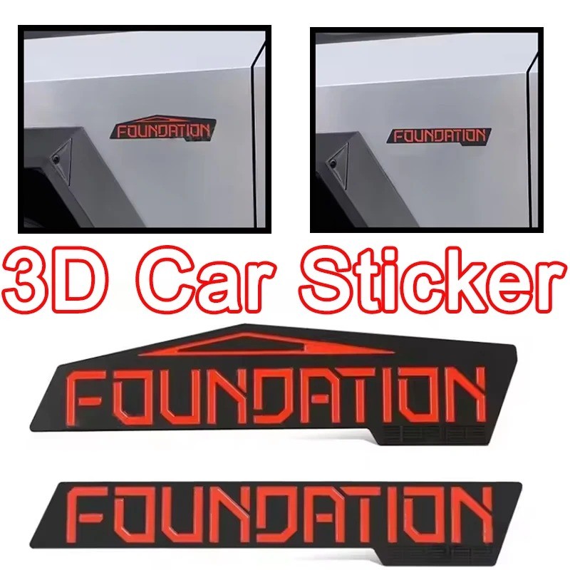 Jual FOUNDATION Car Body Stickers For Tesla Cybertruck 2024 2025 ...