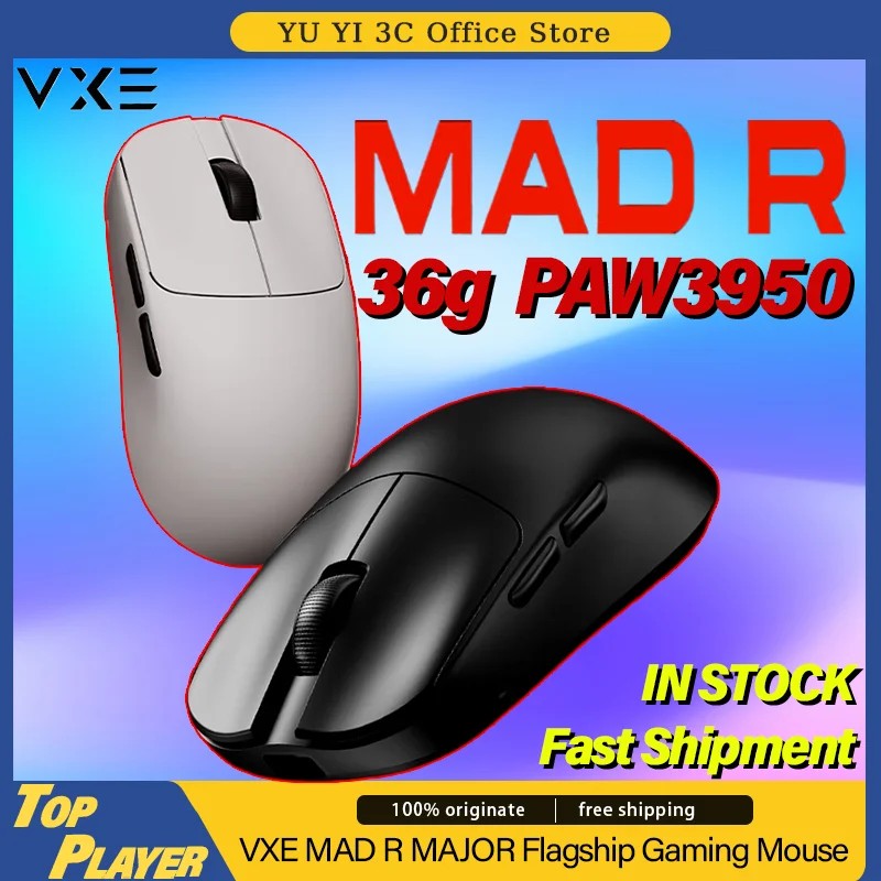 Jual VXE MAD R MAJOR Gaming Mouse 36g Ultra Lightweight PAW3950 ...