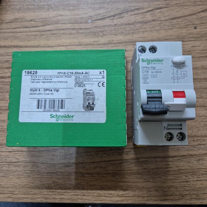 Jual Rccb Rcbo Schneider Dpna Vigi 2P 16A 1P+N-C16 30Ma 19625 | Shopee ...