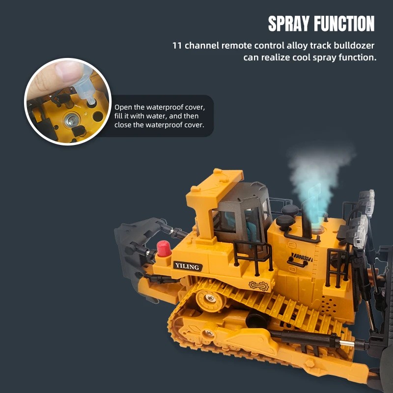 Jual Remote Control Bulldozer Vehicle Toy Remote Control Bulldozer With ...