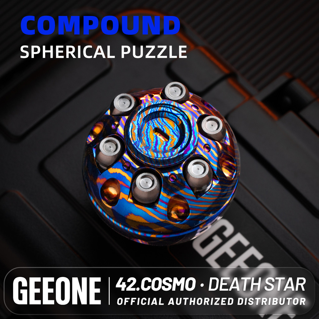 Jual 42.COSMO Death Star Mechanical Rotor Gyro Metal Spinners Desk ...