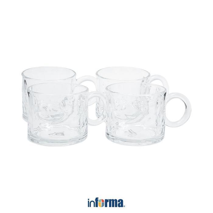 Jual Informa Appetite 315 ml Set 4 Pcs Drax Gelas Kaca Cangkir Mug Kopi ...