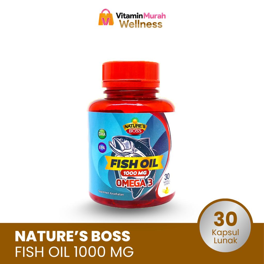 Jual NATURE BOSS FISH OIL 1000 MG OMEGA 3 ISI 30 & 100 KAPSUL LUNAK ...