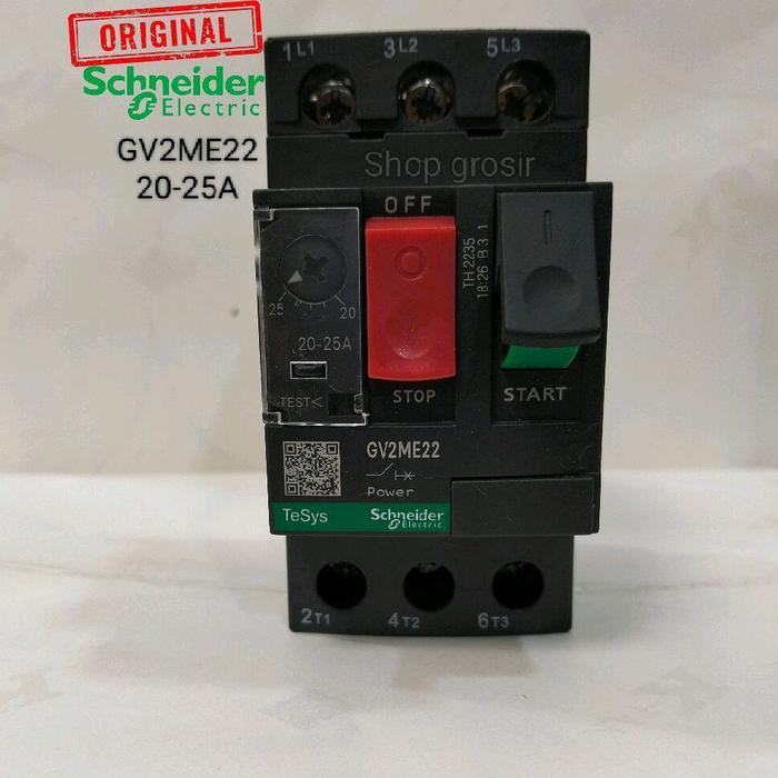 Jual Schneider Motor Circuit Breaker Gv2Me22 Gv2Me 22 (20-25A) Original ...