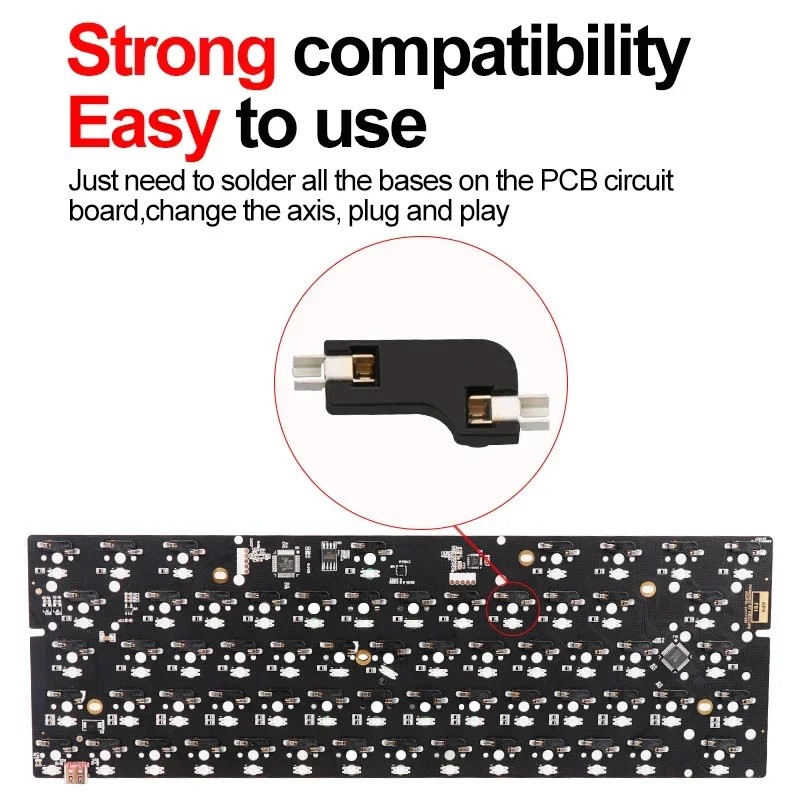 Jual 10/30/70/110pcs Kailh Hot Swapping PCB Socket Mechanical Keyboard ...
