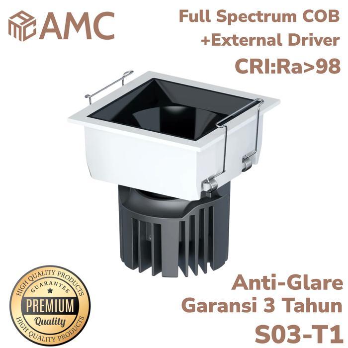 Jual AMC S03-T1 Single Head Premium COB LED Spotlight CRI Ra 98+ Ra98 ...