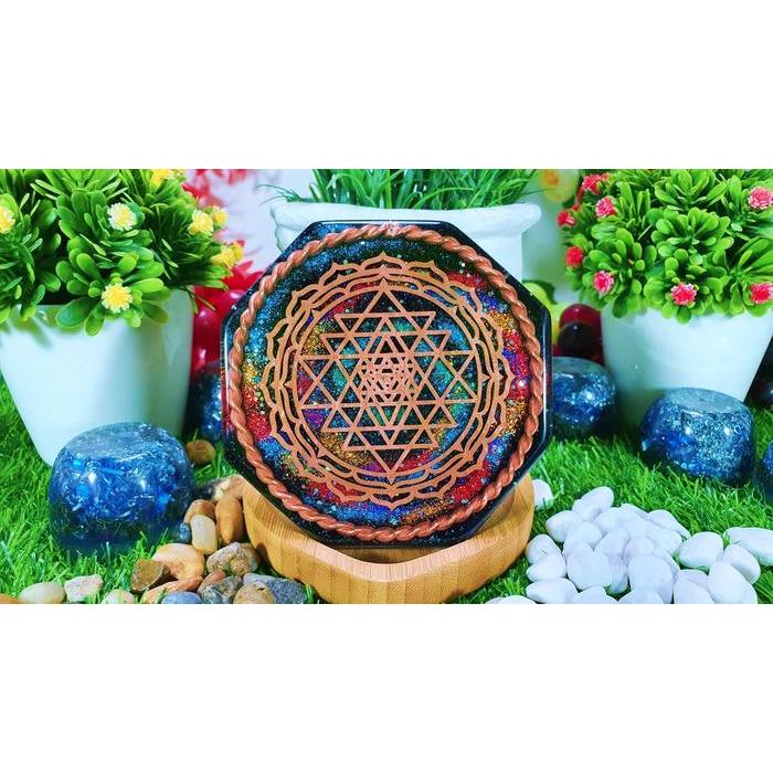 Jual ORGONE OCTAGON DISC - SRI YANTRA COPPER - TRIPLE TENSOR RING ...