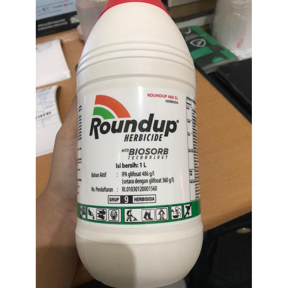 Jual Roundup Herbisida 486Sl 1 Liter Pembasmi Rumput Liar & Gulma Racun ...