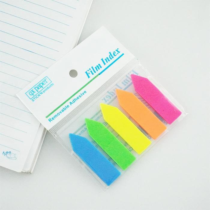 Jual Sticky Note Panah Transparan Warna-Warni Pembatas Buku Transparan ...