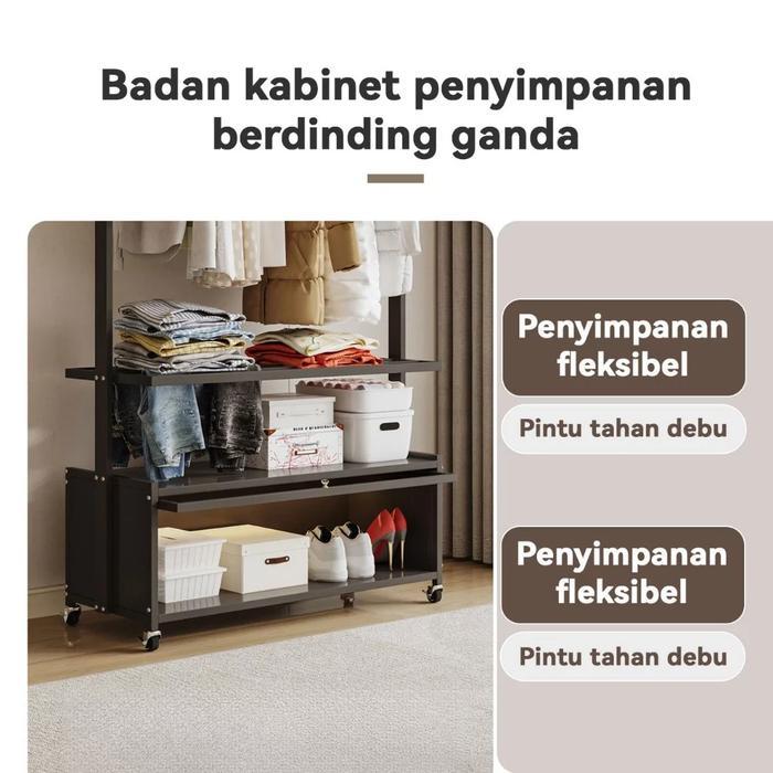 Jual Rak Gantungan Baju 170cm Stand Lemari Pakaian Praktis Rak mantel ...