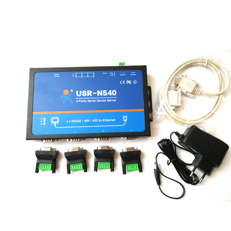 Jual SPECIAL USR-N540 4 ports Serial Device Servers, Serial RS232 rs485 ...