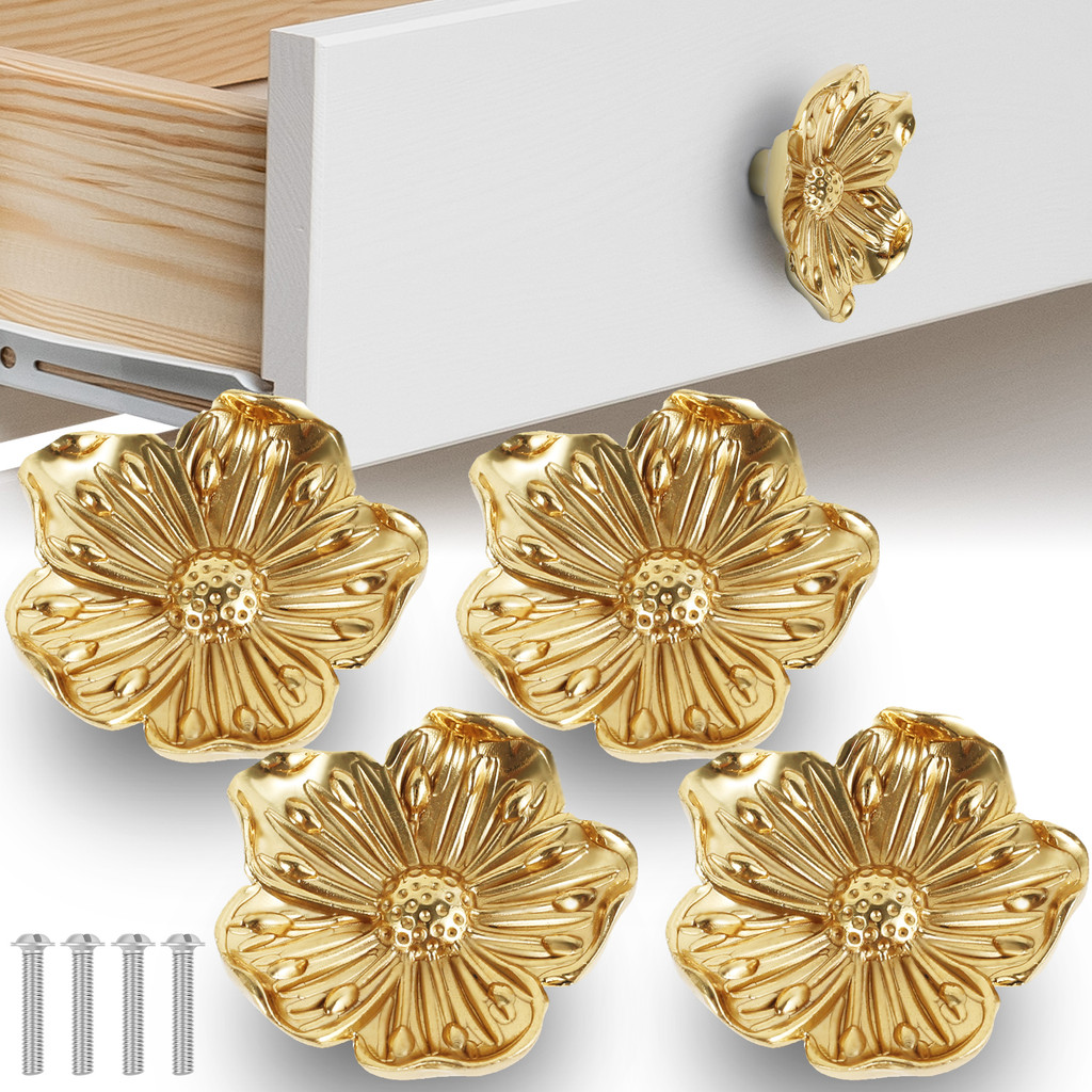 Jual Brass Drawer Knobs Hardware Cabinet Knobs Drawer Cabinet DIY Pulls ...