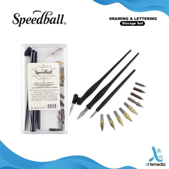 Jual Pen Kaligrafi Speedball Drawing And Lettering Calligraphy Storage ...