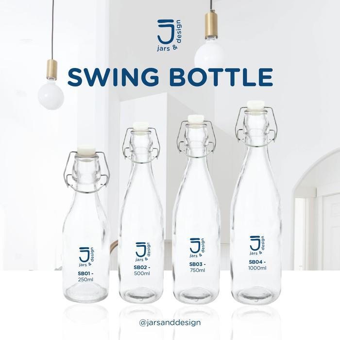 Jual Botol Kaca 250ml 500ml 750ml 1000ml/Swing Top Botol 250ml 500ml ...