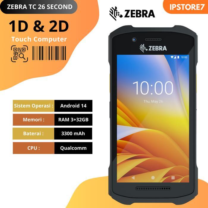 Jual Terlaris Best Quality 100% Original Zebra Tc26 Tc 26 Hp Scanner ...