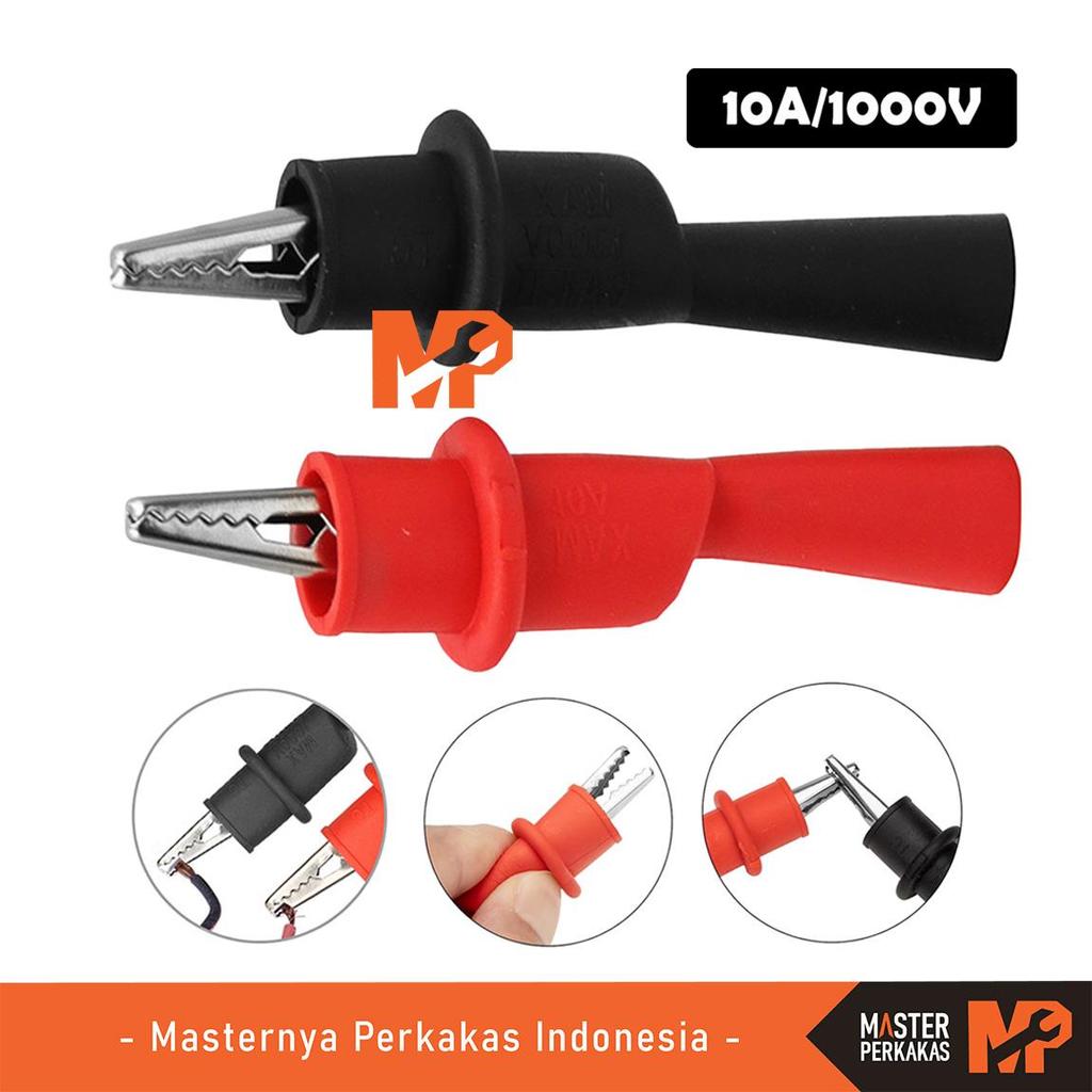 Jual MP Buaya Capit Alligator 10A 1000V AK54 / Probe Klip Jepit ...