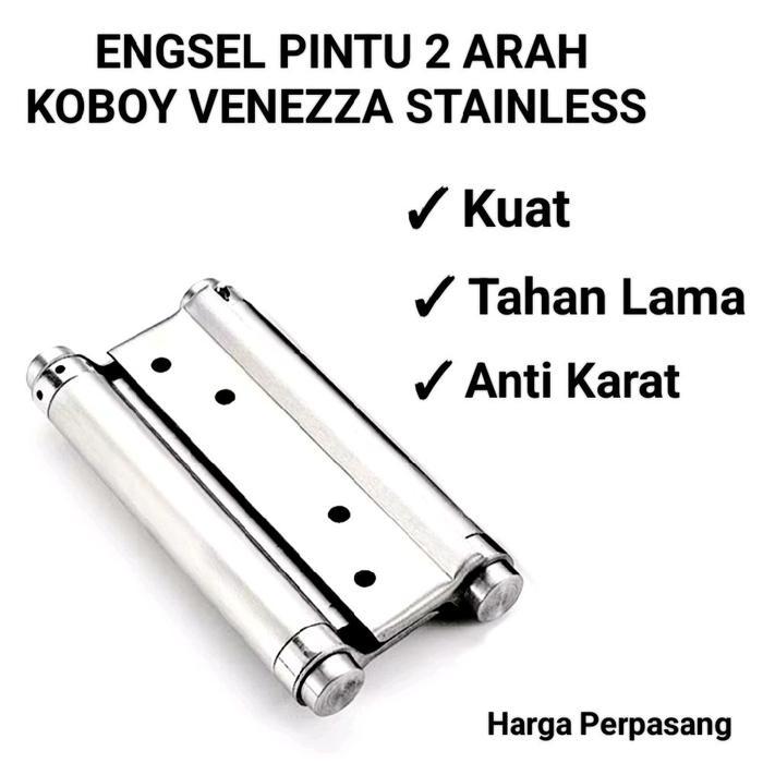 Jual Engsel Pintu Pegas 2 Arah Koboy Koboi Venezza Stainless 6 inchi ...