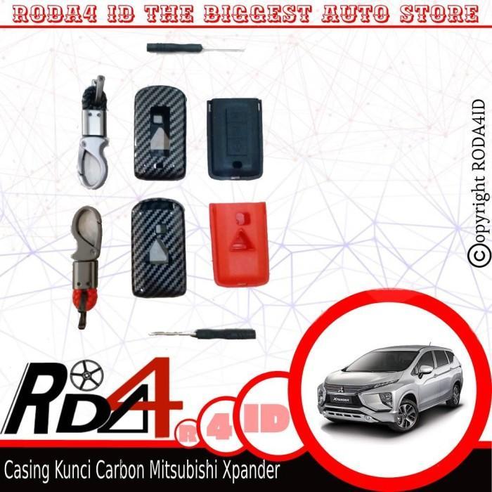 Jual Casing Kunci Carbon Mitsubishi Xpander Smartkey Case Cover Logo ...