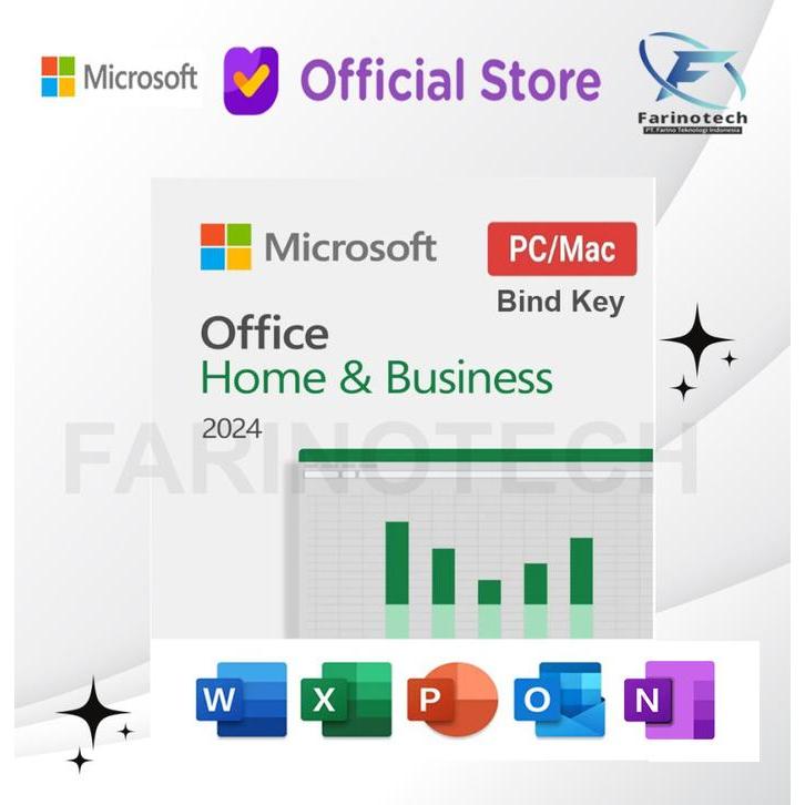 Jual Microsoft Office 2024 Home Business PC/ Mac Original Bind License ...