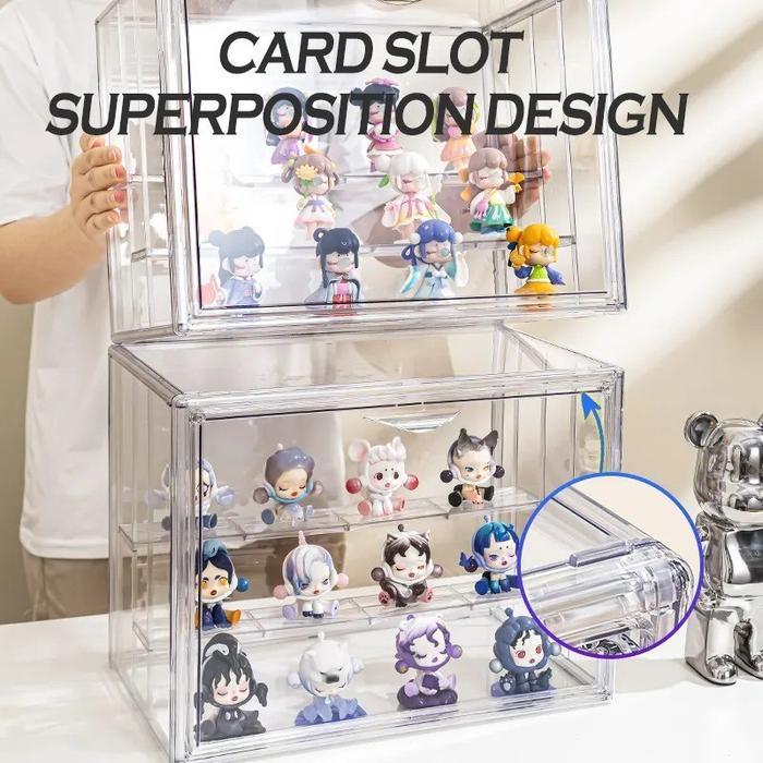 Jual merdeka Action Figure Box Display Box Full Acrylic Box Pop Mart ...