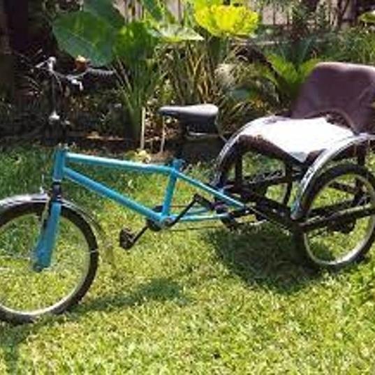 Jual Sepeda Roda Tiga Dewasa+ Boncengan Penumpang Dewasa | Shopee Indonesia