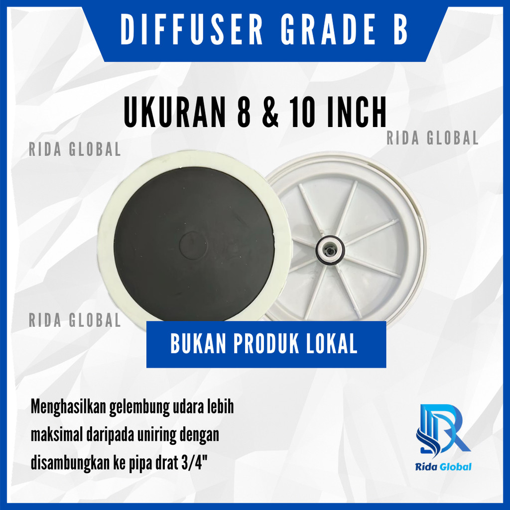 Jual Fine Bubble Diffuser Grade B Import | Diffuser Aerasi Kolam ...