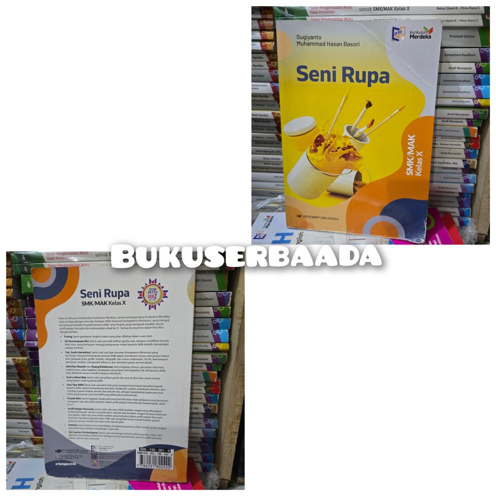 Jual BUKU BEKAS -SENI RUPA KELAS 1 SMK KURIKULUM MERDEKA ERLANGGA ...