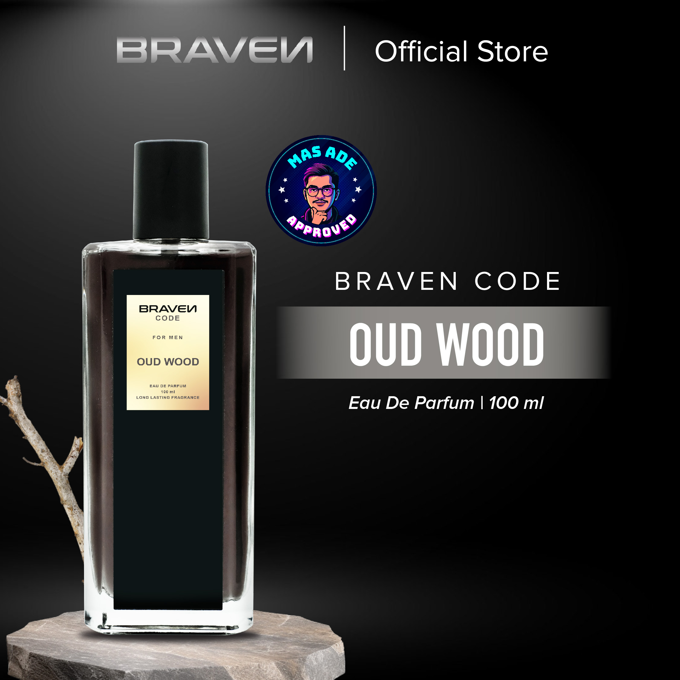 Braven Code Eau De Parfum 100ml Parfum Pria EDP Penjualan No Parfum  Tahan Lama Best Seller