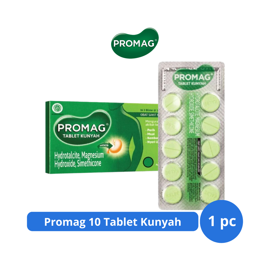 Jual Promag 10 Tablet Kunyah | Shopee Indonesia