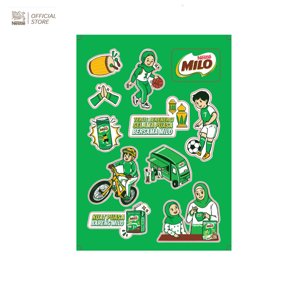 Jual (GIFT) Milo - Stiker milo | Shopee Indonesia