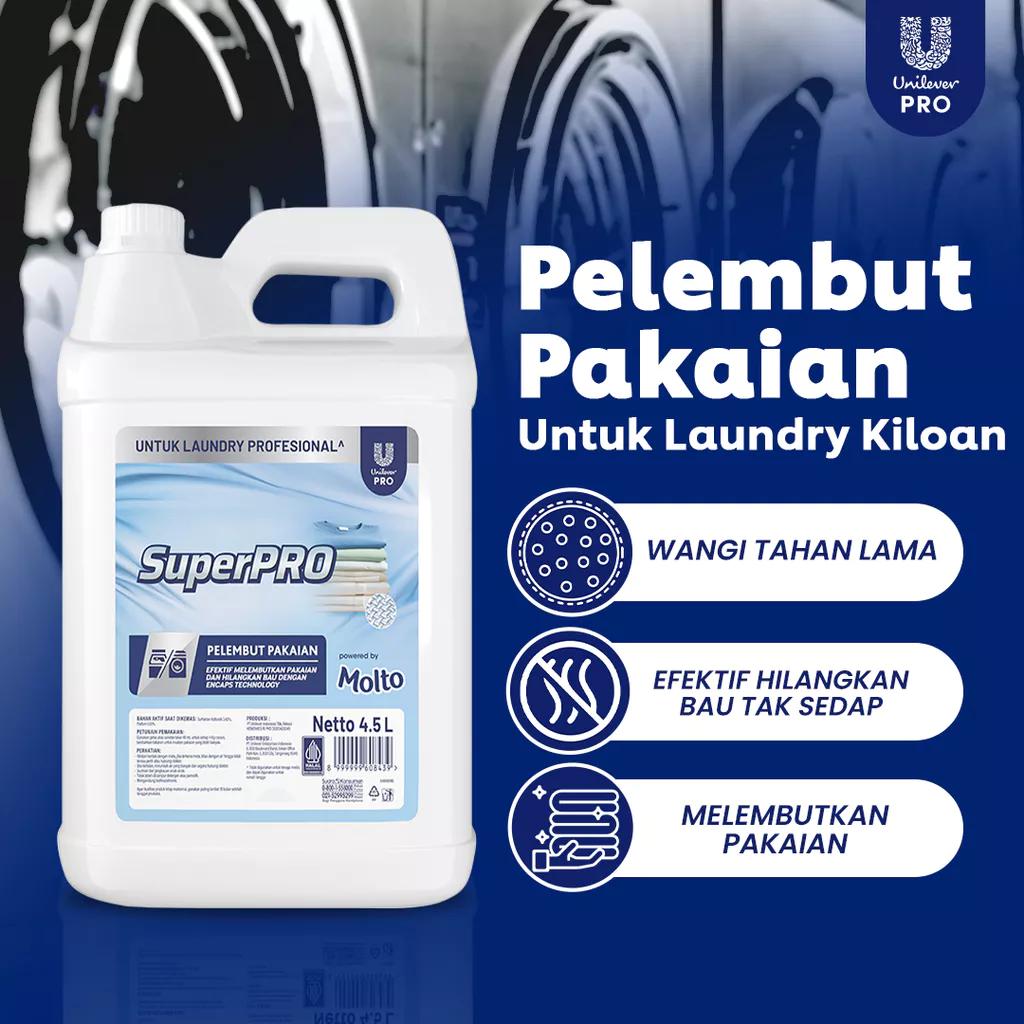 Review pelembut pakaian Molto Superpro 4.5 liter wangi tahan lama