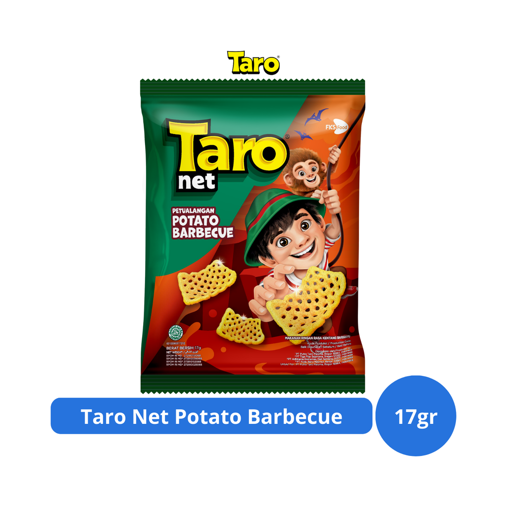 Jual Taro Net Potato Barbecue 17gr | Shopee Indonesia