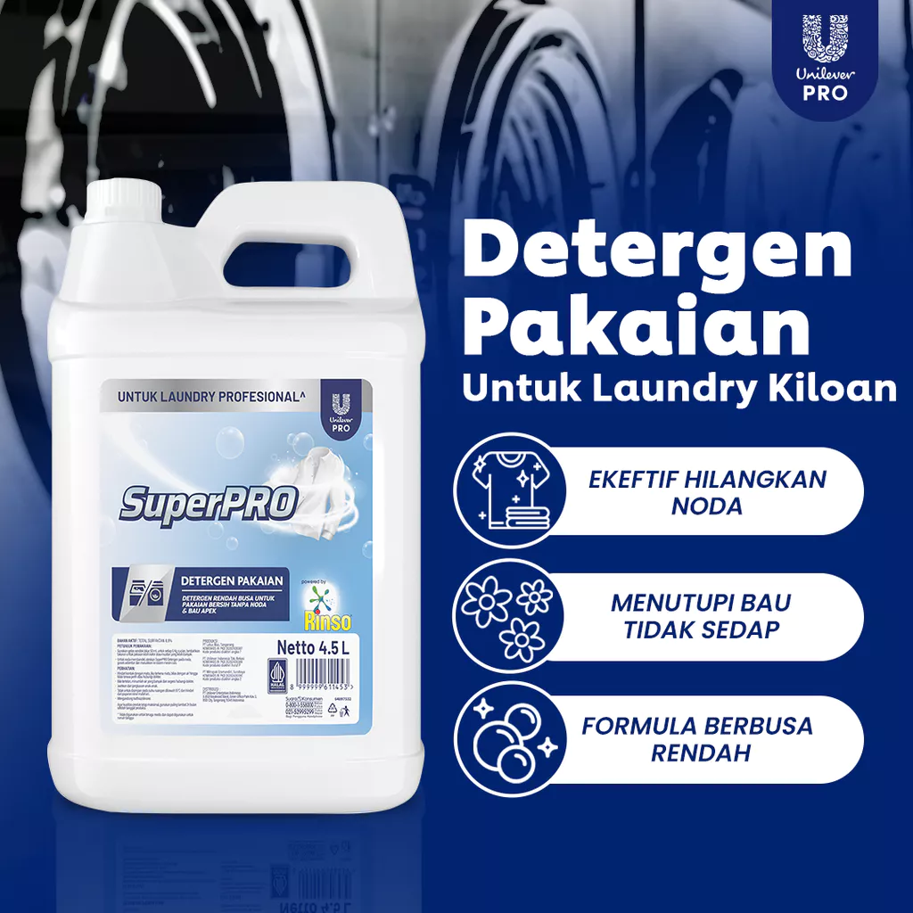Kemasan Rinso Matic Professional Jerigen 4.5 Liter Murah