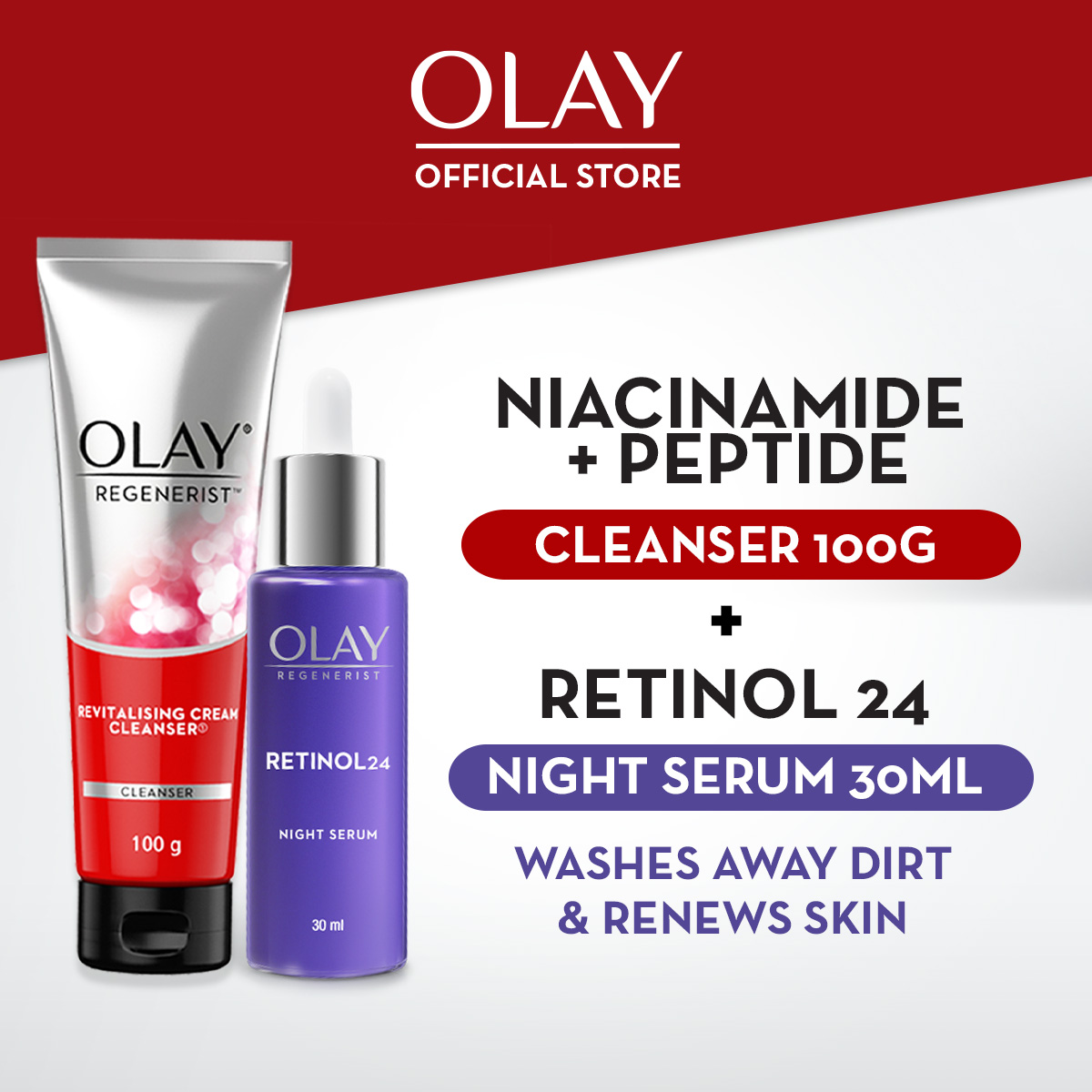 Jual Olay Regenerist Retinol24 Night Serum 30ml Regenerist 