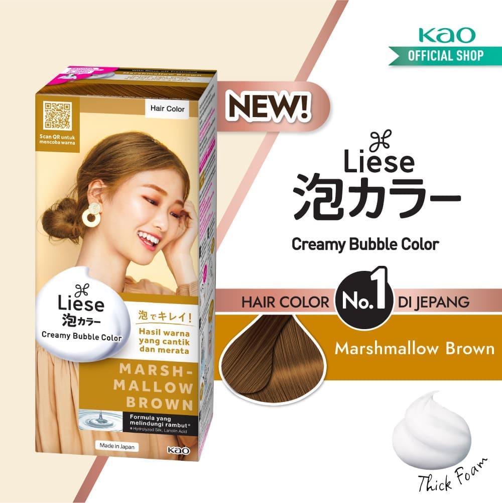 Jual Liese Bubble Hair Color Cat Pewarna Rambut Permanent Marshmallow